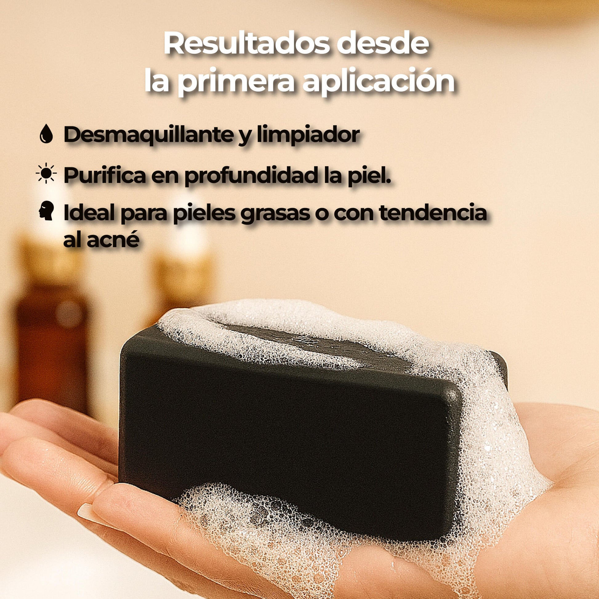 Jabón De Carbón Activo Orgánico – Limpieza Profunda · Natural, Vegano Y Artesanal – Lumo Cosmetics_1