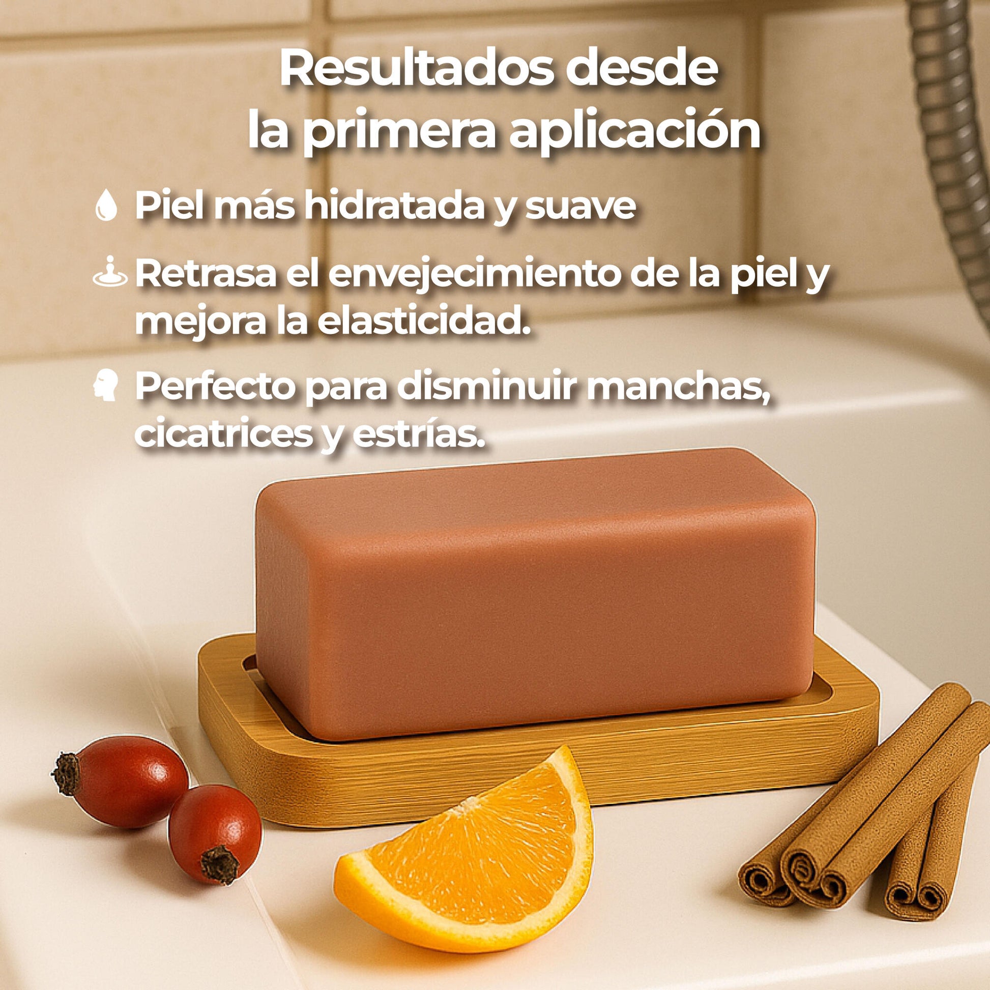 Jabón De Rosa Mosqueta Natural Y Artesanal – Regenerador, Antiedad E Hidratante – Ideal Para Piel Seca, Sensible O Con M_1