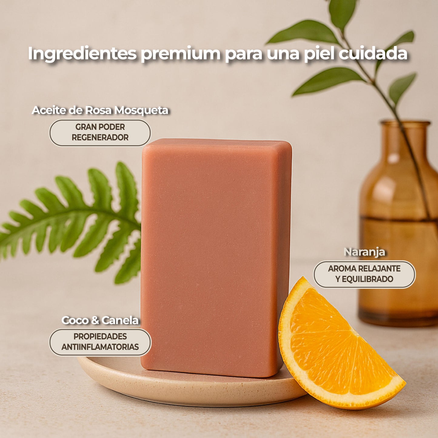 Jabón de Rosa Mosqueta 100 g | Limpieza Suave para Rostro y Cuerpo_3
