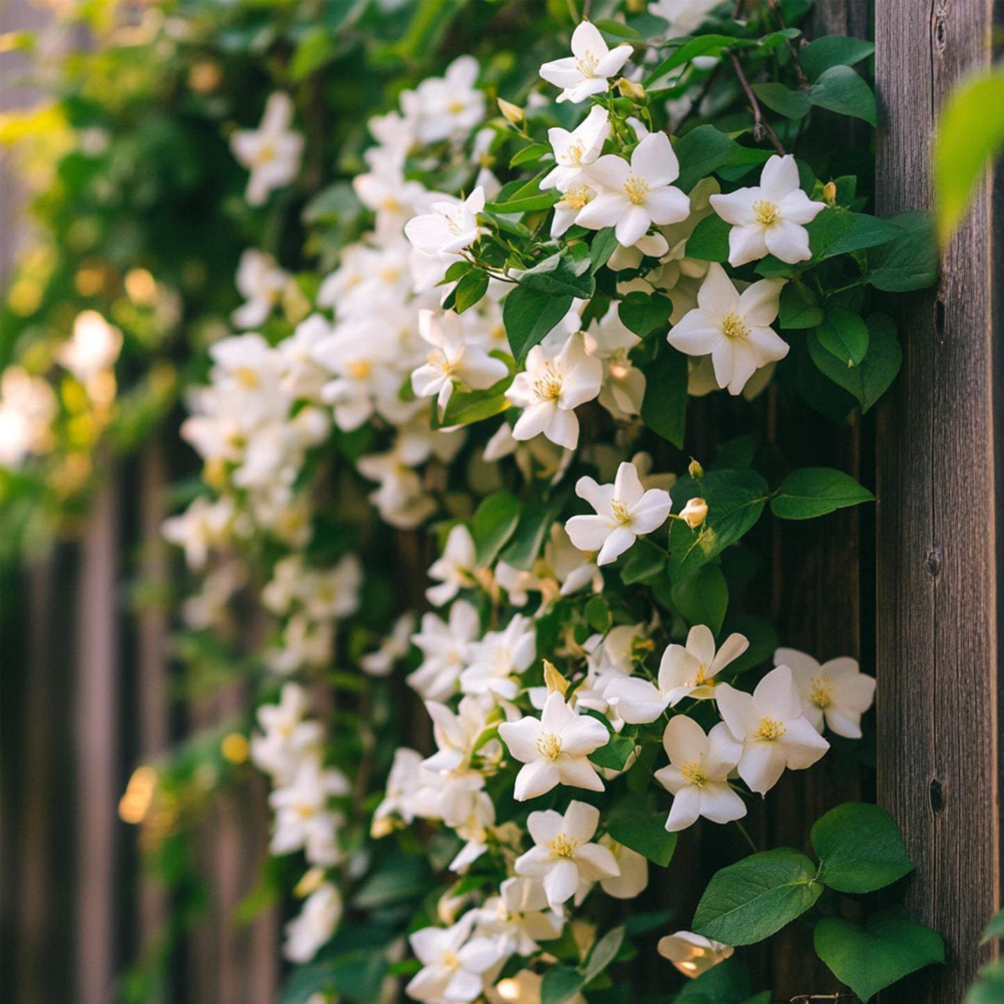 Jazmín Estrellado - 3 Pzs - Jasminum 'officinale's - Altura 25-40cm - ⌀9cm_1