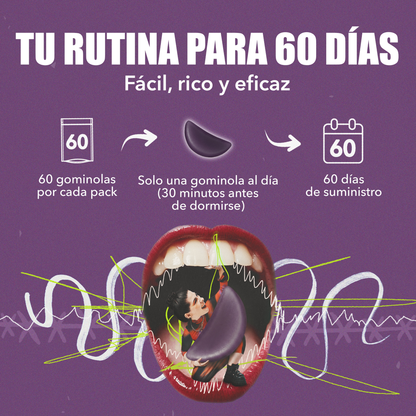 Gummies Sueño Reparador con Melatonina y Lavanda JOY+ 60 uds
