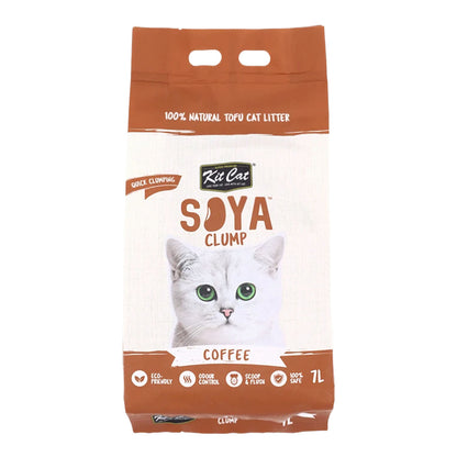 Pack de 6 Kit Cat Arena Eco SoyaClump - Areia para gatos Coffee 7 L