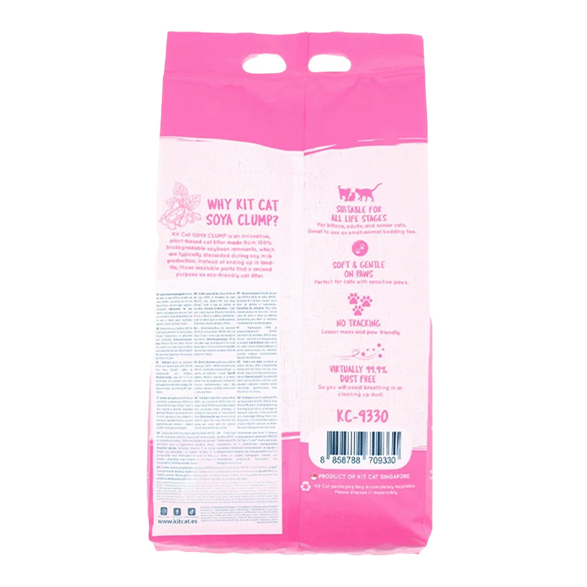 Pack 6 Kit Cat Arena Eco SoyaClump - Strawberry 7 L Arena para gatos
