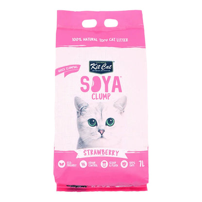 Pack 6 Kit Cat Arena Eco SoyaClump - Strawberry 7 L Arena para gatos