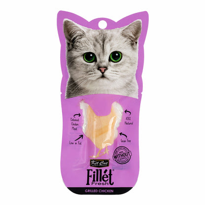 Kit Cat FilletFresh - Pollo a la parrilla 30 g Snack natural para gatos