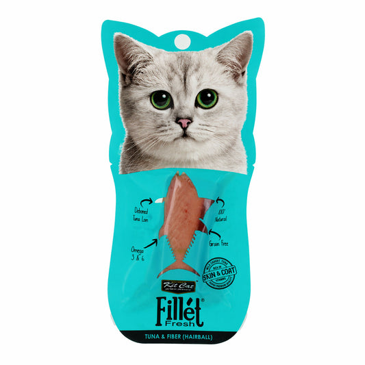 Kit para Gatos FilletFresh - Atum e Fibra 30g Petisco natural para gatos