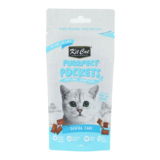 Kit Cat Purrfect Pockets - Cuidados Dentários 60 g Snack funcional para gatos