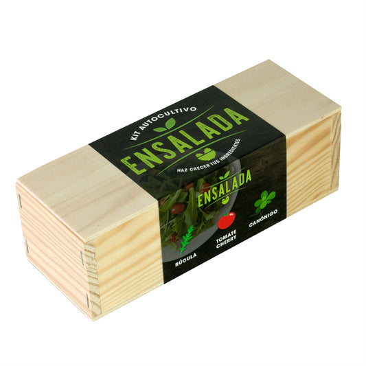 Kit Autocultivo Ensalada Rúcula, Tomate Cherry y Canónigos | Regalo Foodie - Resetea_0