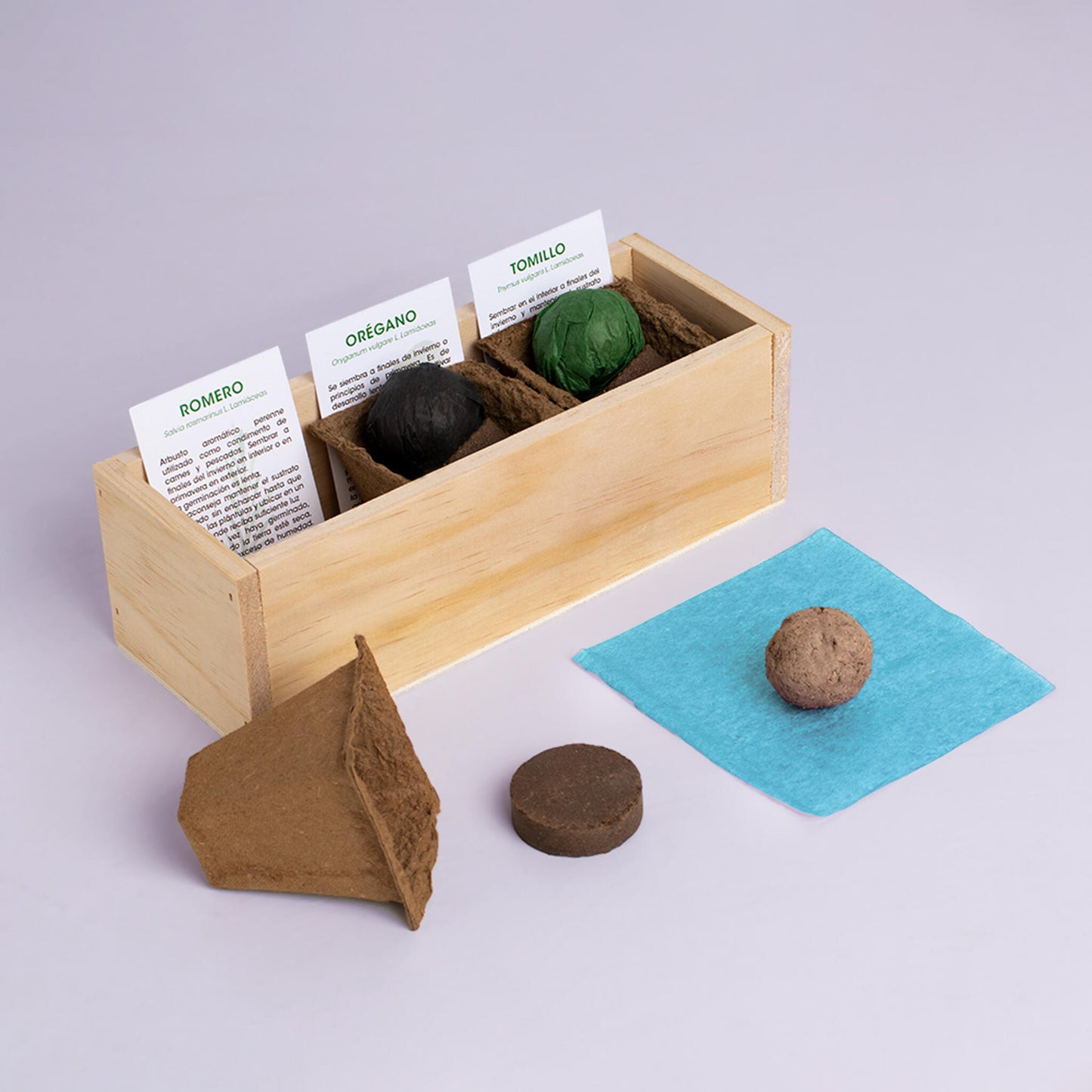 Kit Autocultivo Provenzal | Cultiva Romero, Orégano Y Tomillo En Casa | Aromáticas Mediterráneas_2
