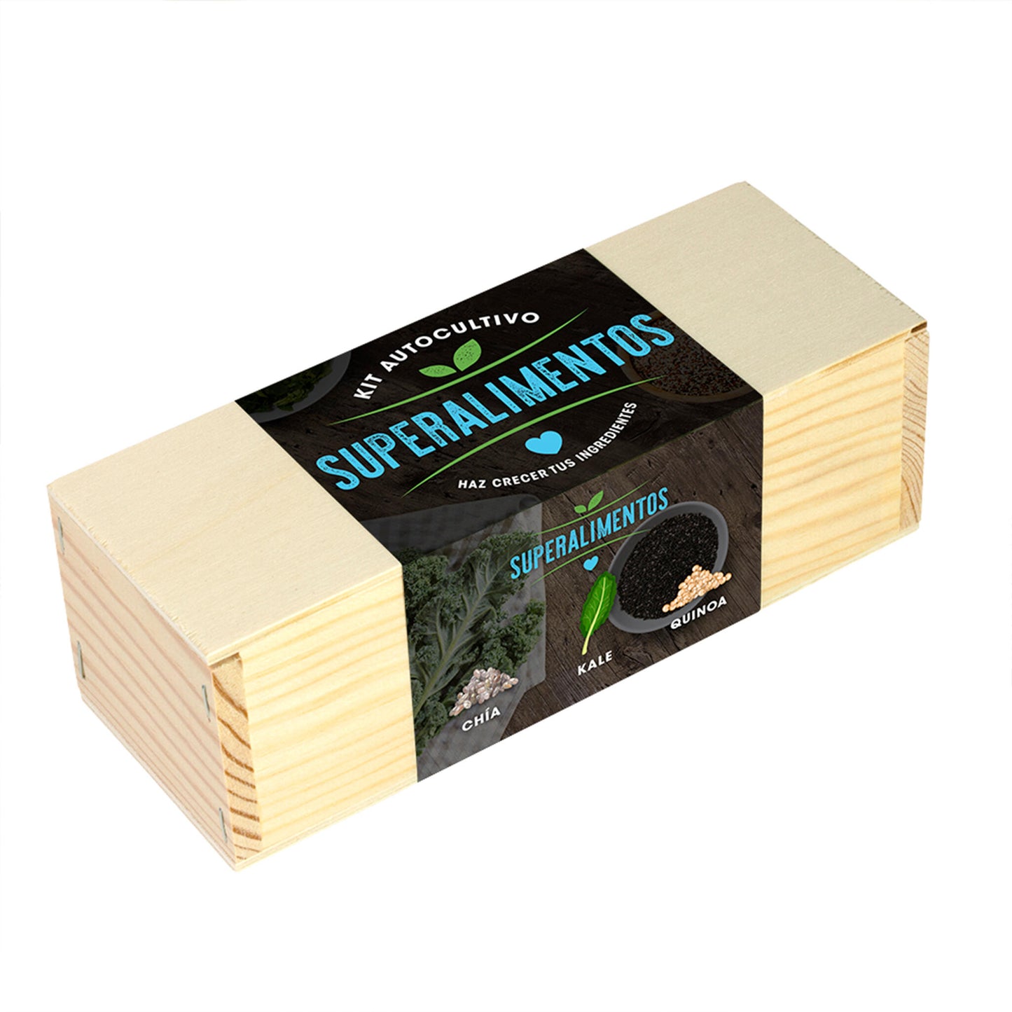 Kit Autocultivo Superalimentos | Cultiva Chía, Kale Y Quinoa En Casa | Regalo Foodie_0