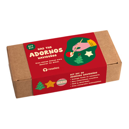 Kit Diy Adornos Navideños De Arcilla – Haz Tus Propios Adornos Para El Árbol - Resetea_0