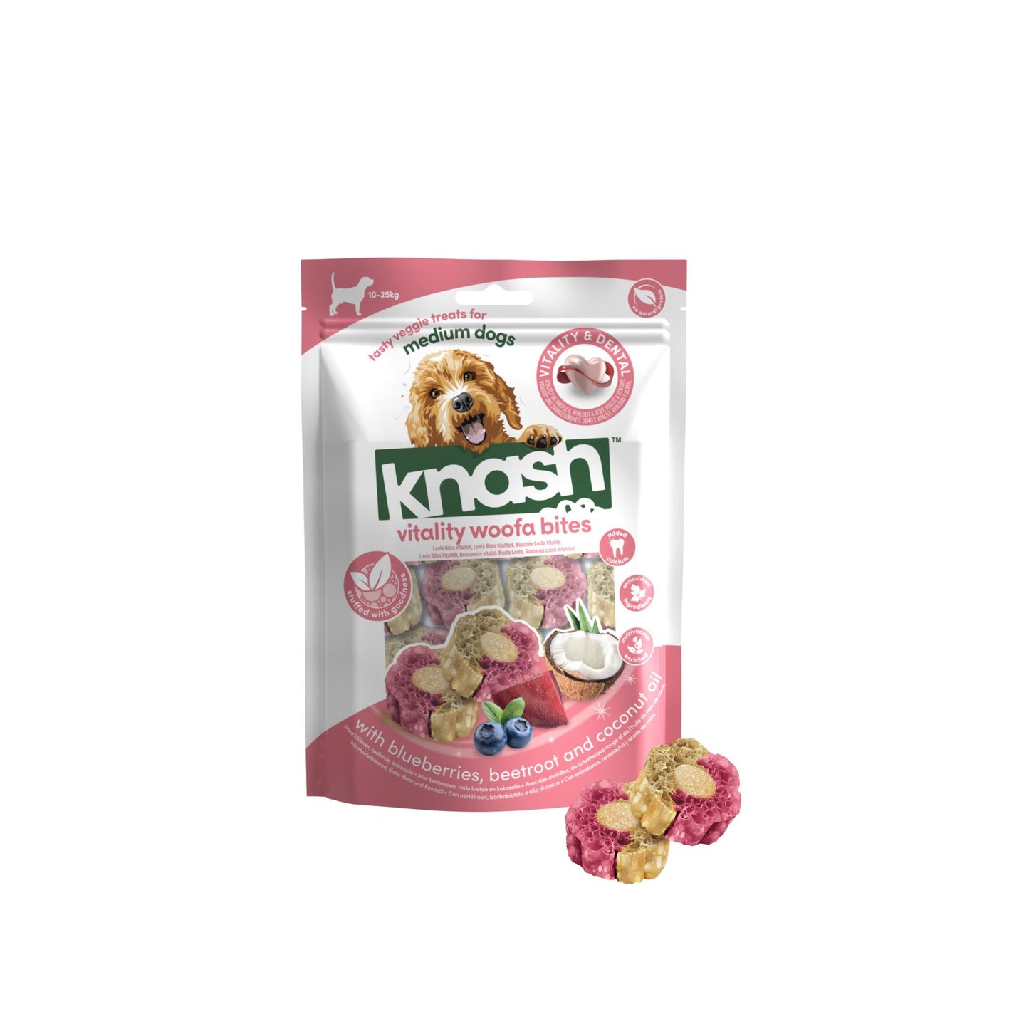 Knash Bites Vitality De Arándanos, Coco Y Remolacha 2 Boslas X 100g_0