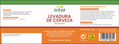 Levadura Sin gluten Sotya 150 comprimidos
