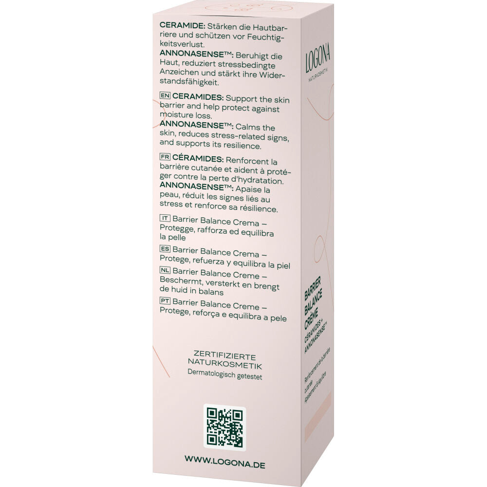 Crema facial barrier balance Logona 50 ml