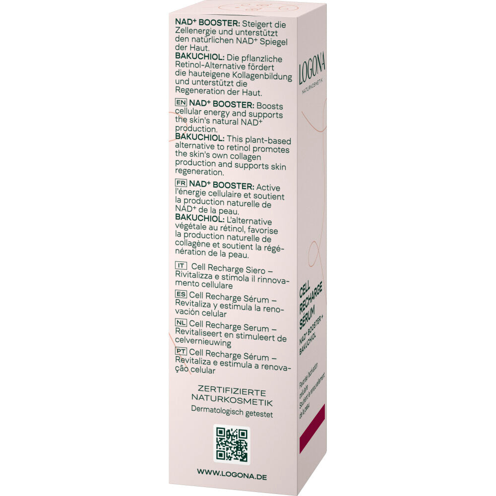 Serum facial energizante cell recharge Logona 30 ml