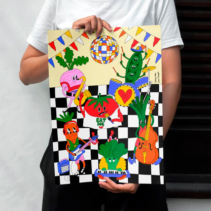 Lámina Decorativa 30x40 cm – Eat Me, Ilustración de Juani Bengali - Nature Vibes_1