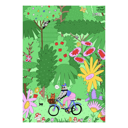 Lámina Decorativa 30x40 cm – Hi, Ilustración de Juani Bengali - Nature Vibes_0