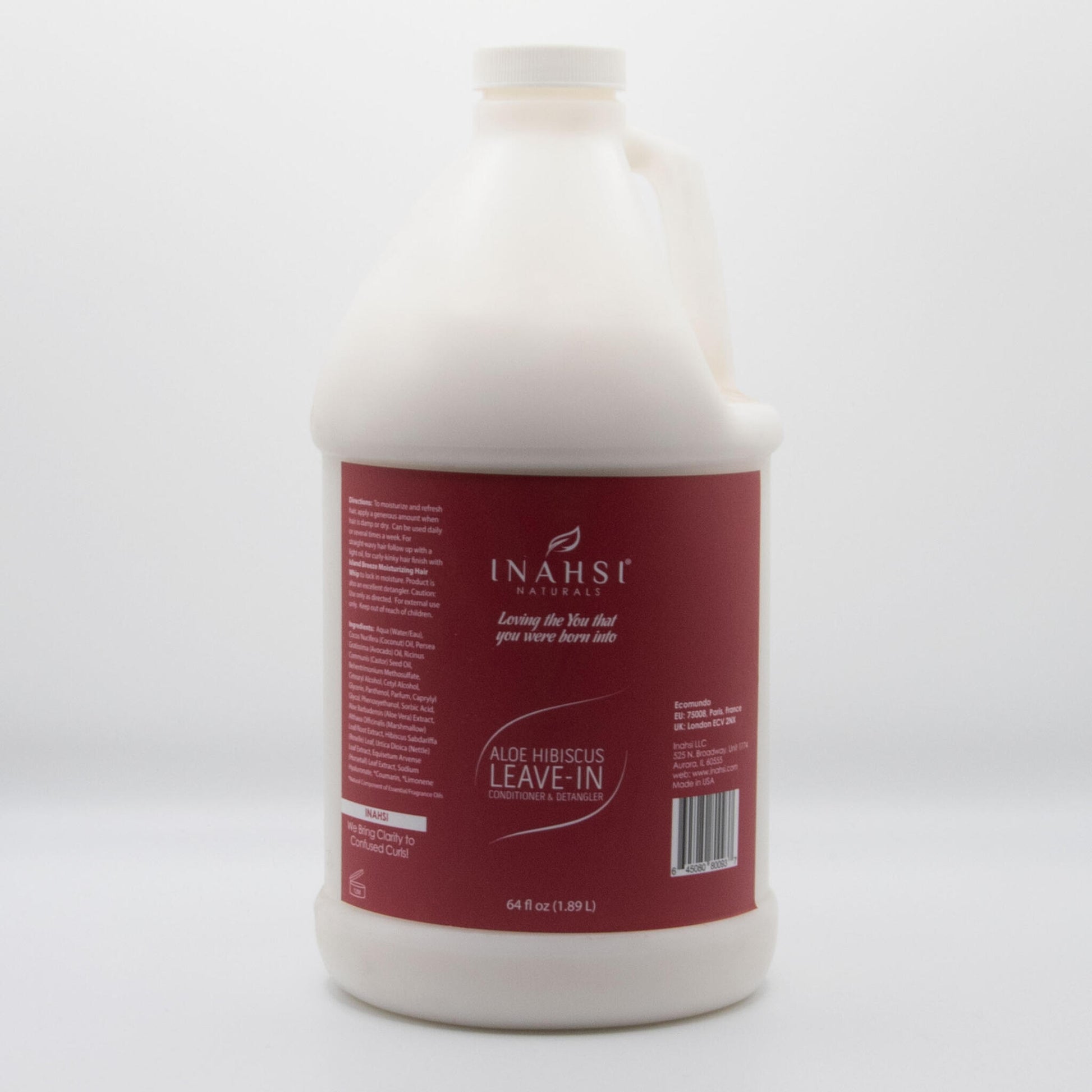 Leave-in Aloe Hibiscus Leave-in Conditioner & Detangler Inahsi Naturals 1.892l_1