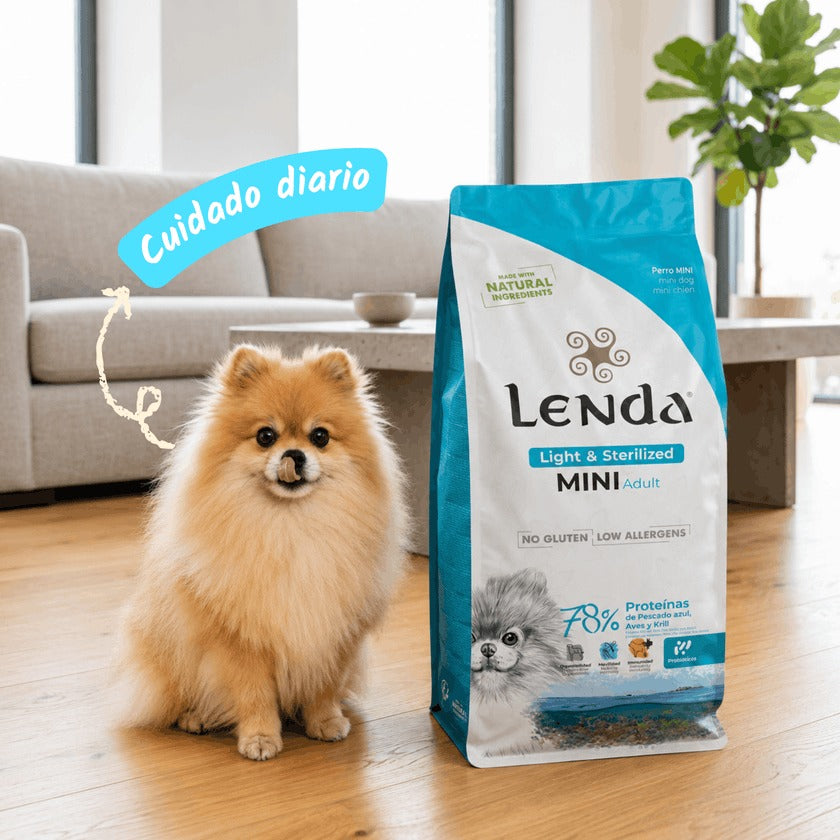 Pienso Light para Perros Pequeños Esterilizados Lenda 2 kg