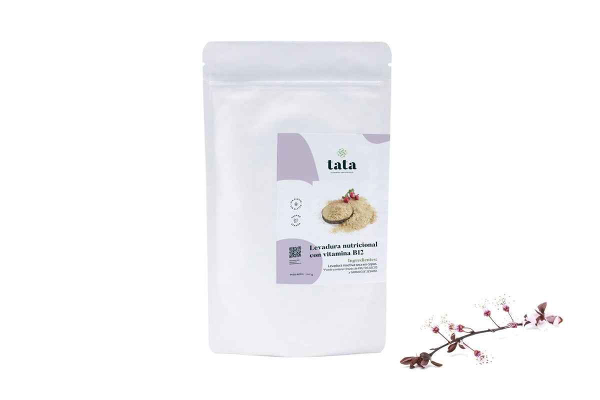 Levadura nutricional en copos con vitamina B12, sabor a queso para cocina vegana 100 g_0