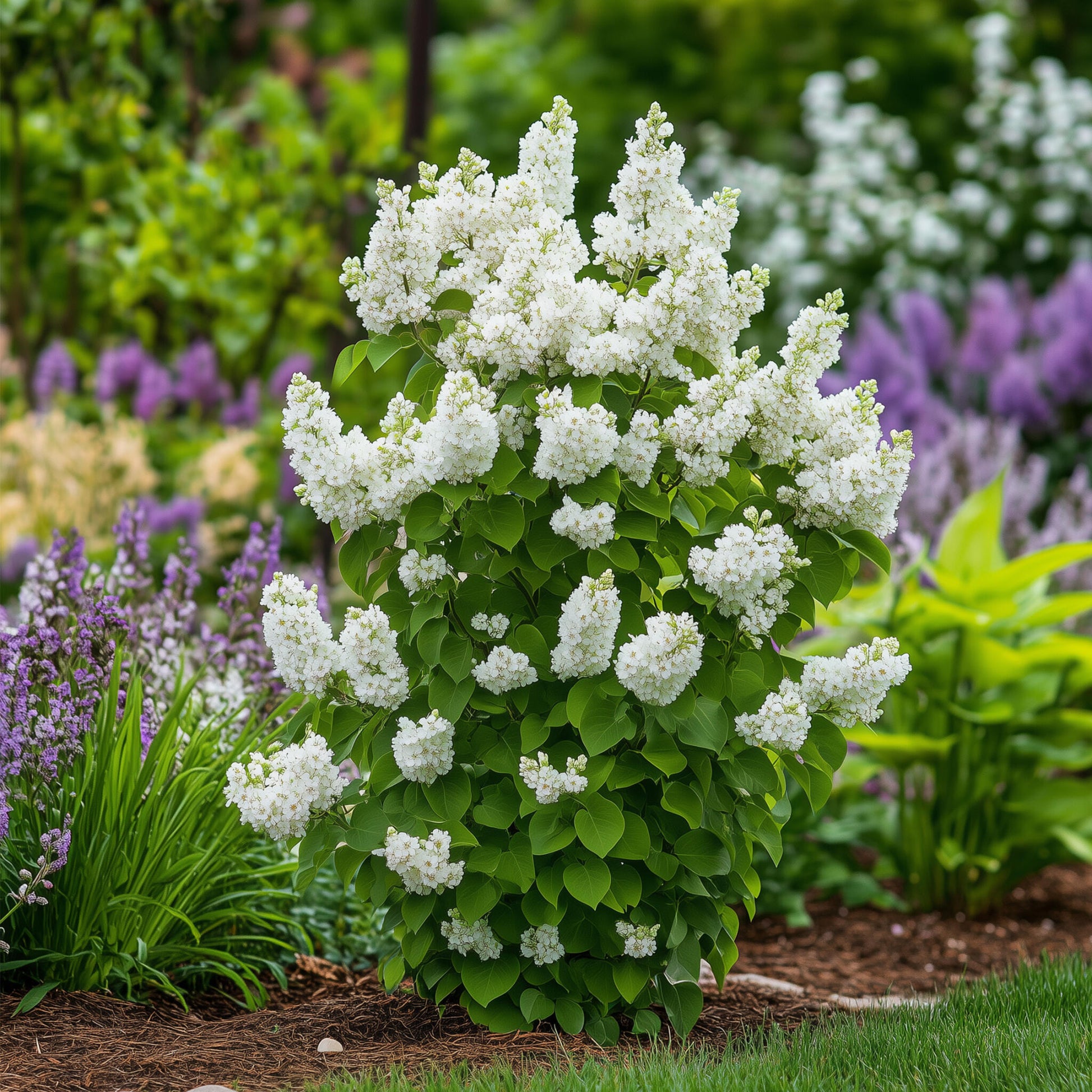 Lila - 2 Pzs - Syringa Vulgaris 'mme Lemoine' - Altura 25-40cm - ⌀17cm_1