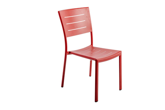 Lote De 4 Sillas De Jardín Apilables Inari - Aluminio - Muebles De Jardín - 45x59,5xh84cm_0
