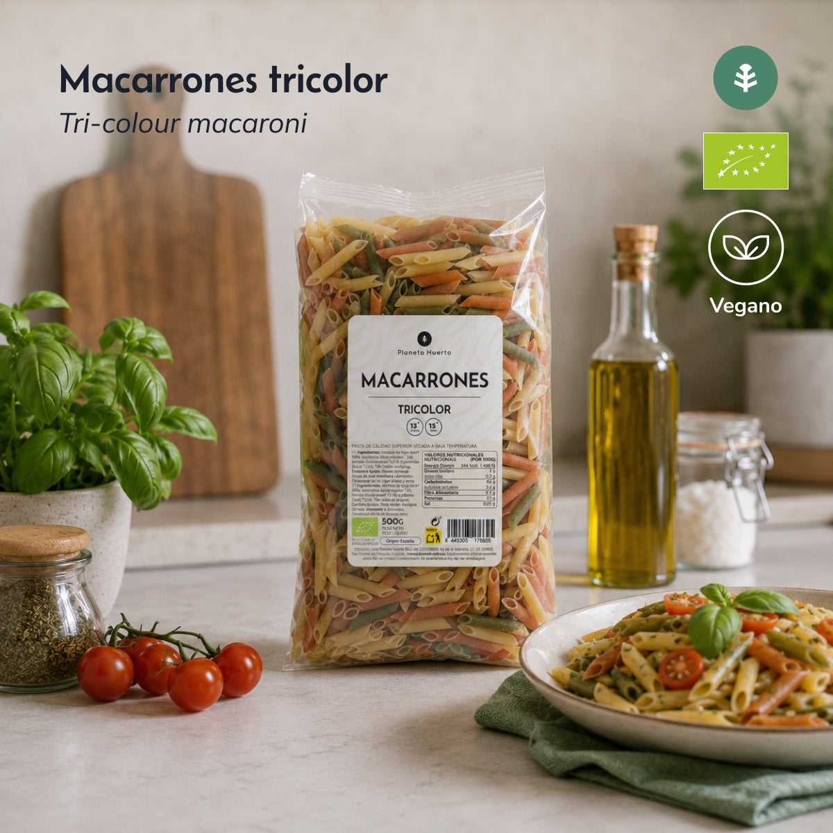 Massa Tricolor ECO Planeta Huerto 500gr