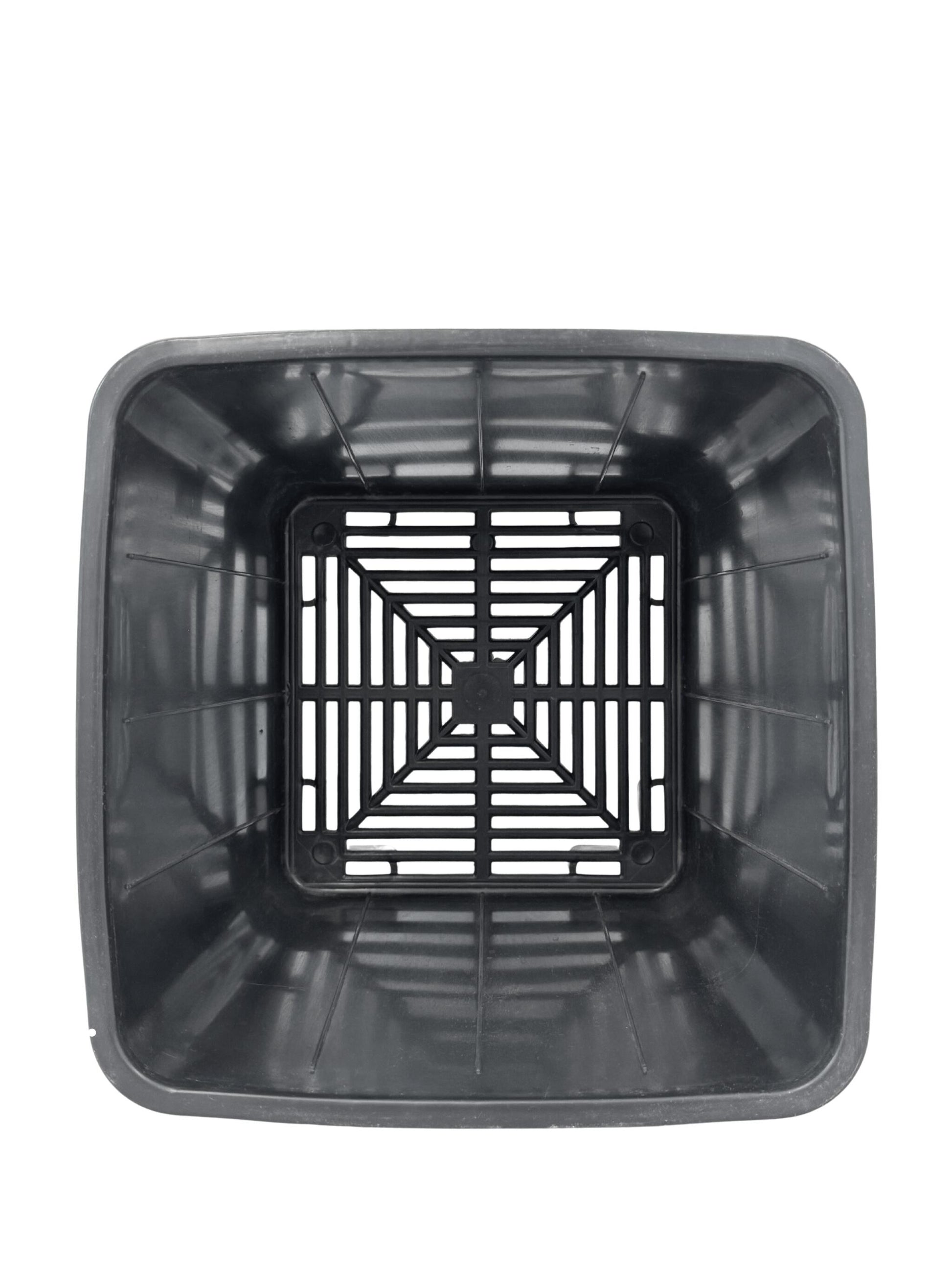 Maceta Cuadrada Negra Elevada 24,5 X 25,2 X 24,5 Cm (10 L) – Drenaje Y Aireación Óptimos_2