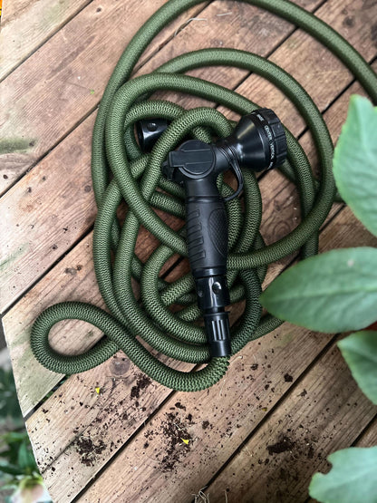 Manguera De Riego Deluxe - Set, Verde, 15 M, Tejido, Interior De Látex, Pistola De Metal_2