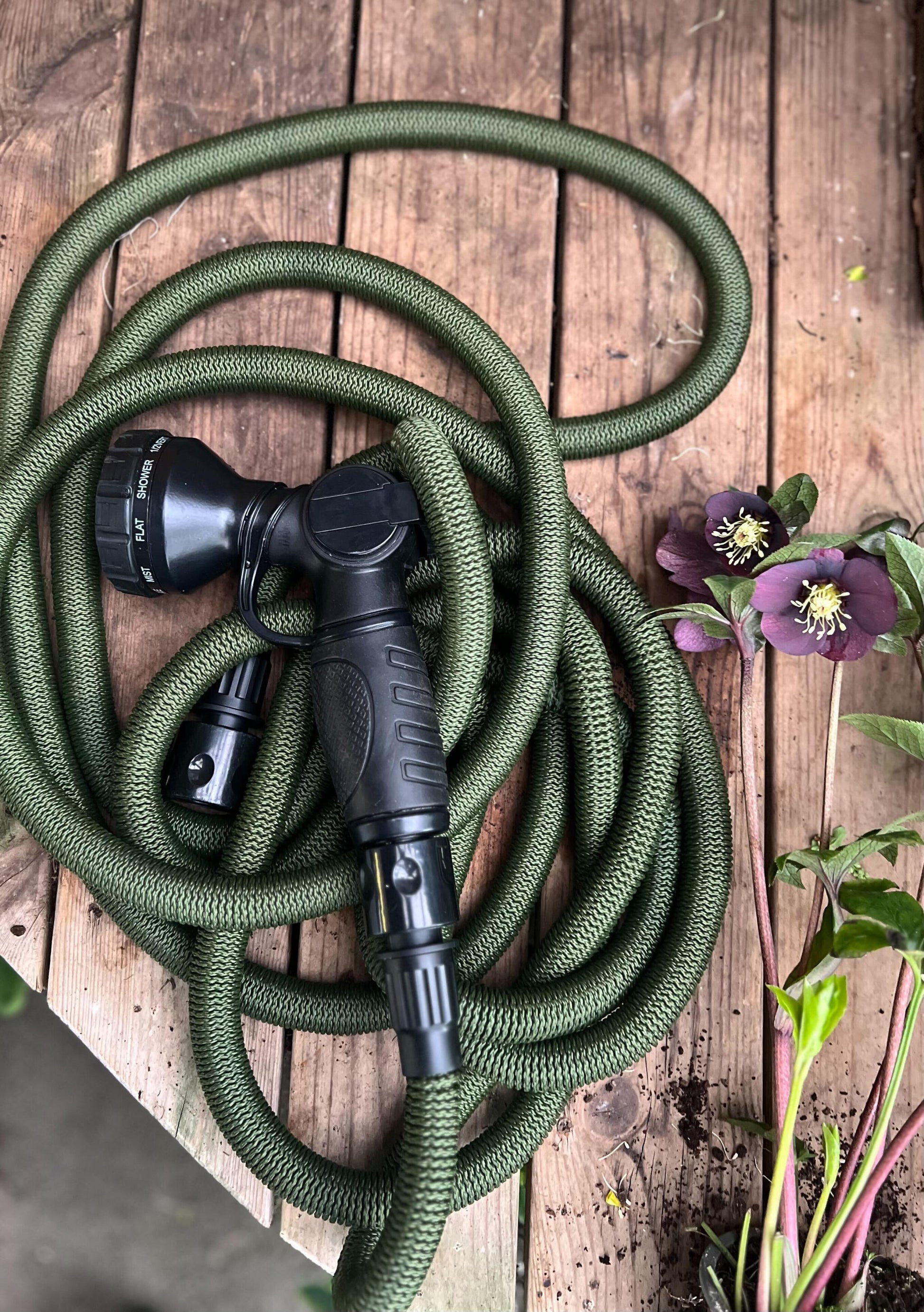 Manguera De Riego Deluxe - Set, Verde, 15 M, Tejido, Interior De Látex, Pistola De Metal_5
