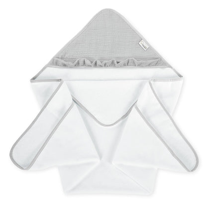Maxicapa De Baño Para Bebés Cotton Color Gris_3