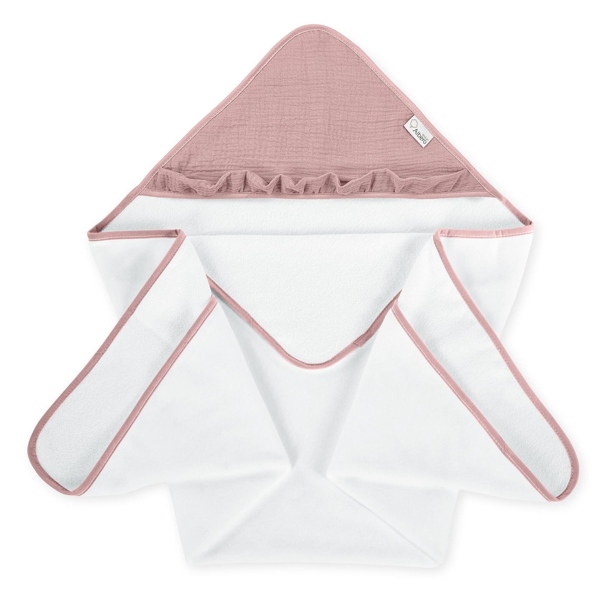 Maxicapa De Baño Para Bebés Cotton Color Rosa_0