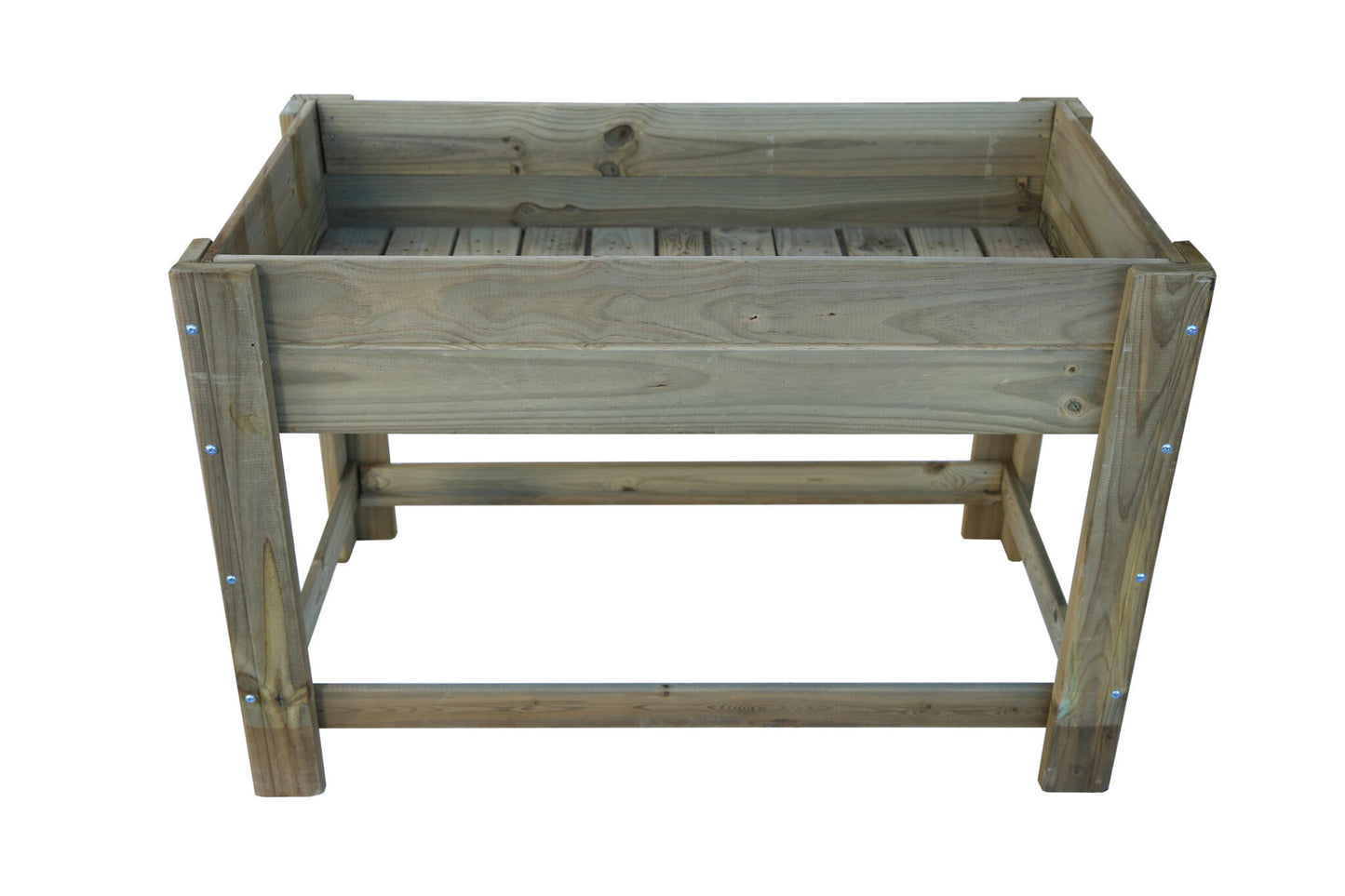 Mesa De Cultivo La Huerta De Madera Tratada Autoclave De 119 X 65 X 80 Cm 115l + Bolsa Geotextil_0