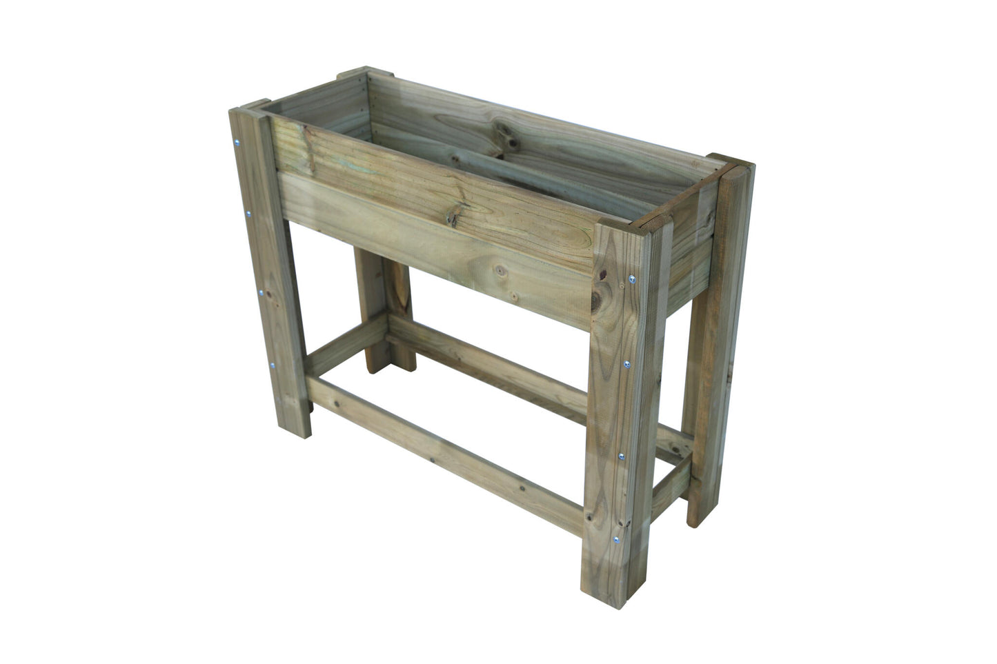 Mesa De Cultivo La Huerta De Madera Tratada Autoclave De 98,5 X 39 X 79,5 Cm 50l + Bolsa Geotextil_1