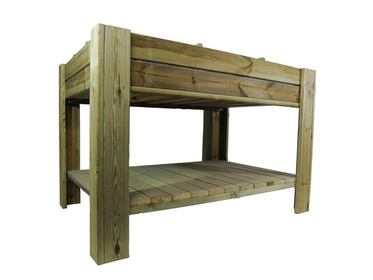 Mesa De Cultivo Tura Profunda 20cm Vidahuerto Con Bandeja Y Separadores 120x80x80 Cm._0