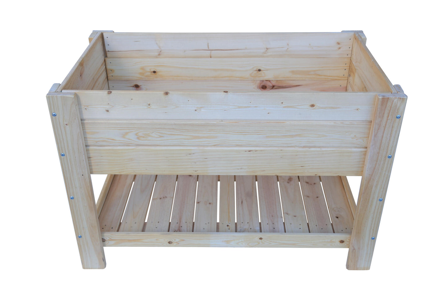 Mesa De Cultivo el Sotillo De Madera Natural 118,5 X 64,5 X 79,5 Cm 180l + Bolsa Geotextil_0