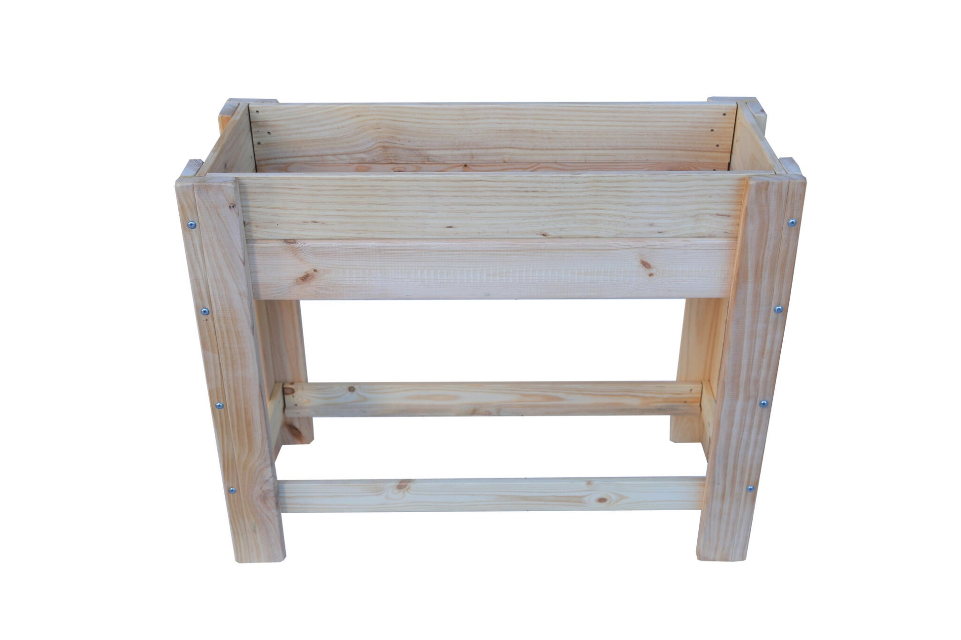 Mesa De Cultivo la Huerta De Madera Natural 99 X 39 X 80 Cm 50l + Bolsa Geotextil, Huerto Urbano Para Interior_0