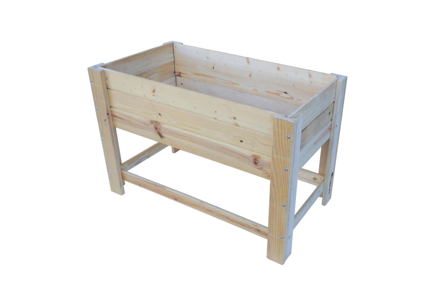 Mesa De Cultivo la Huertezuela De Madera Natural 119 X 65 X 80 Cm 180l + Bolsa Geotextil, Huerto Urbano Para Interior_1
