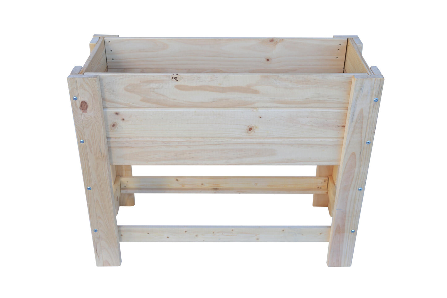 Mesa De Cultivo la Huertezuela De Madera Natural 98,5 X 39 X 79,5 80l + Bolsa Geotextil, Huerto Urbano Para Interior_0