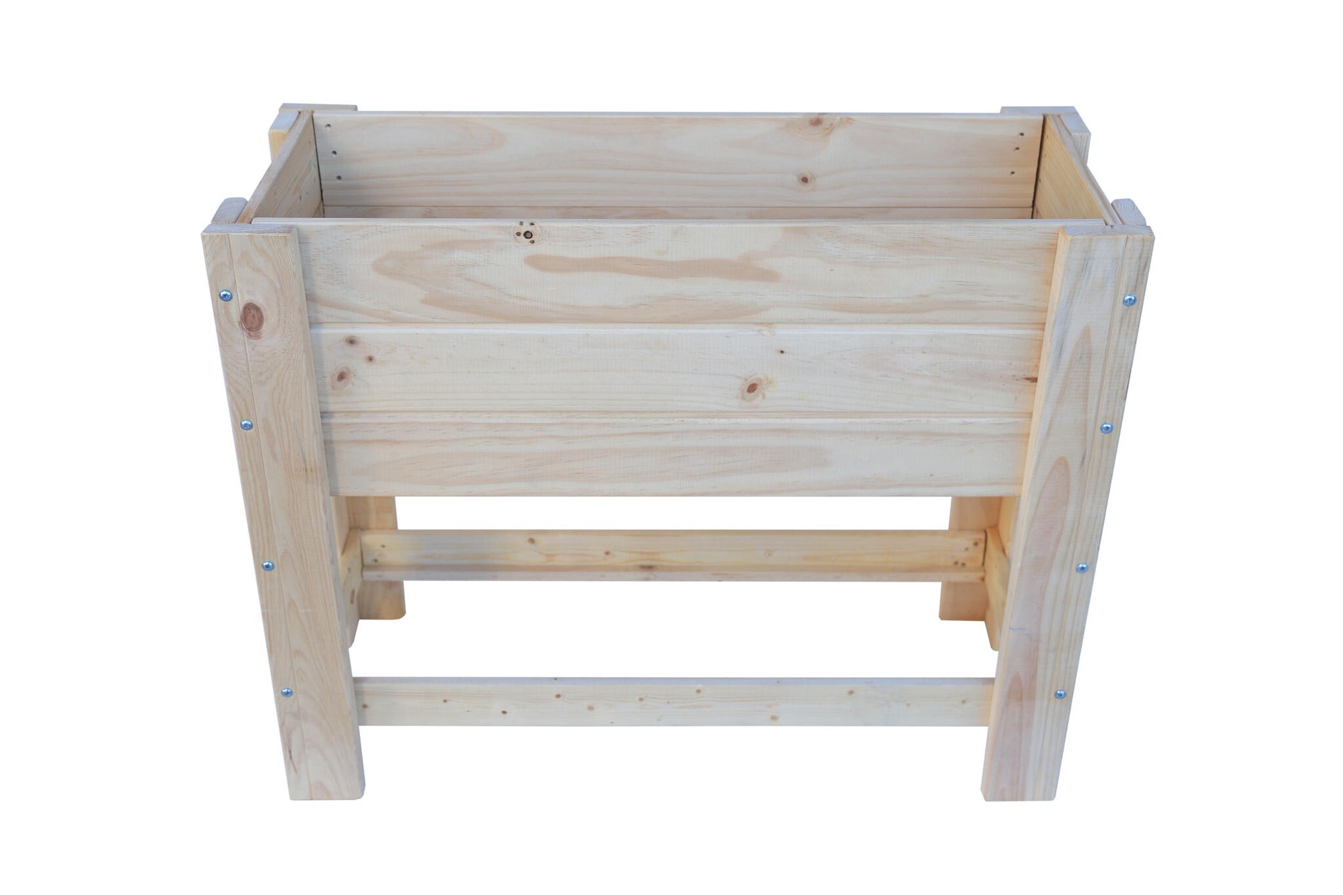 Mesa De Cultivo la Huertezuela De Madera Natural 98,5 X 39 X 79,5 80l + Bolsa Geotextil, Huerto Urbano Para Interior_0