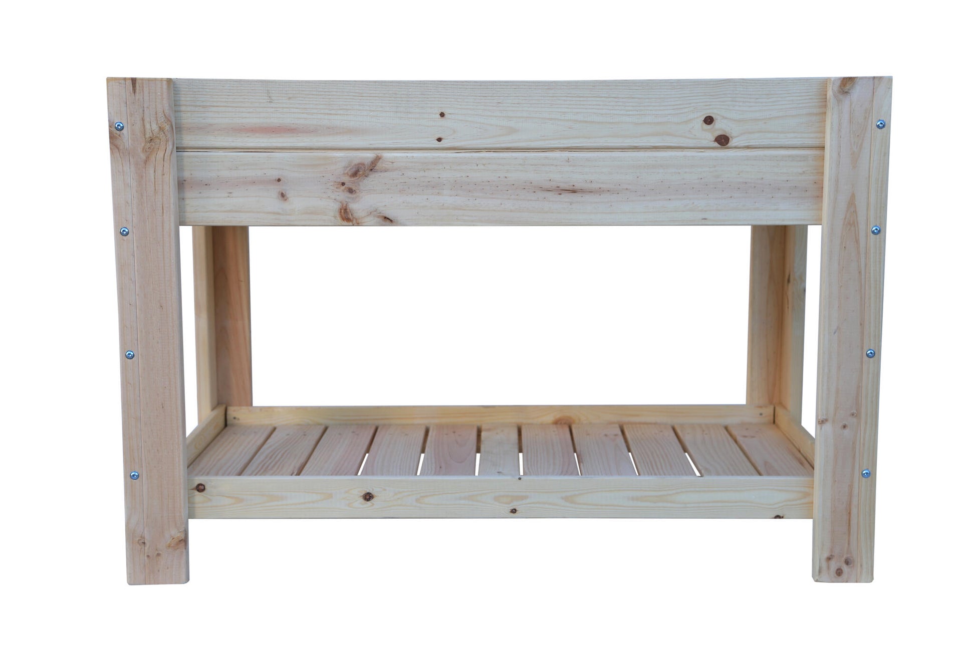 Mesa De Cultivo los Toscares De Madera Natural 119 X 65 X 80 Cm 115l + Bolsa Geotextil, Huerto Urbano Para Interior_2