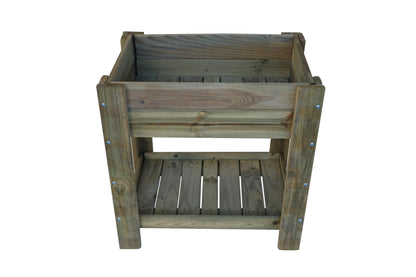Mesa De Cultivo los Toscares De Madera Tratada Autoclave De 79 X 56 X 80 60l + Bolsa Geotextil_0