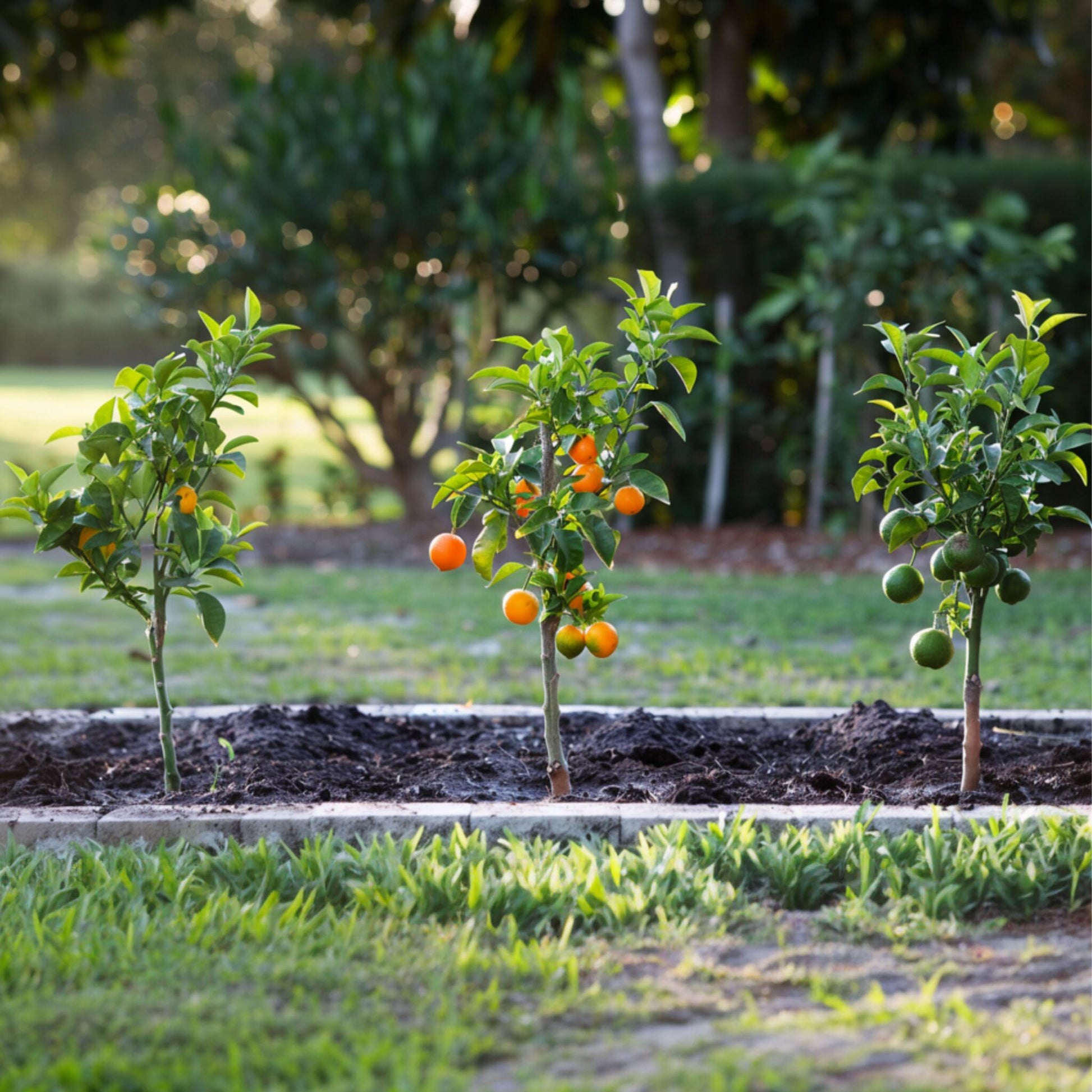 Mezcla De Árboles Frutales - 3 Pzs - Citrus Limon - Altura 25-40cm - ⌀9cm_1