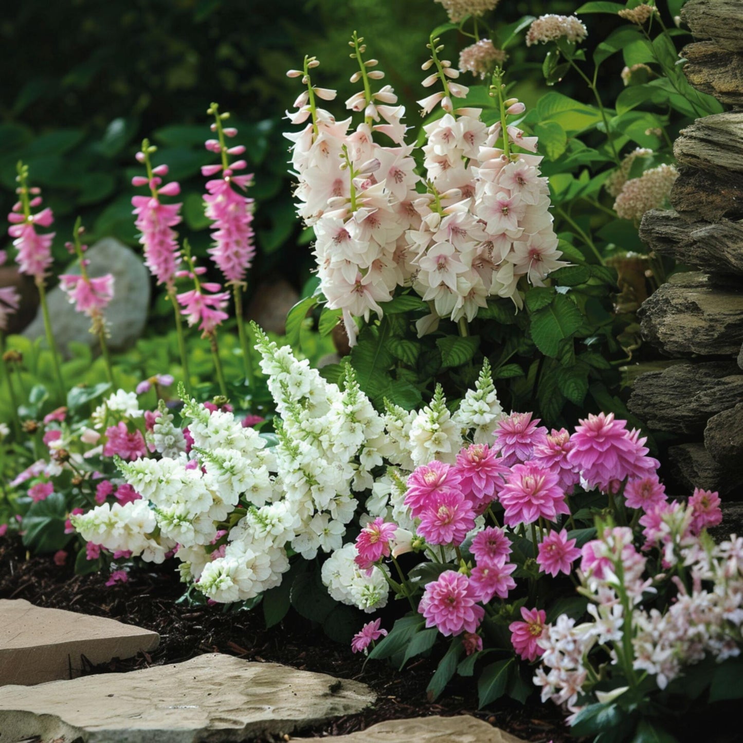Mezcla De Bulbos De Flor Púrpura - 125 Pzs - Dahlia Gladiolus Freesia Oxalis_1