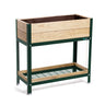 Mi Huerto Urban Jardinera Elevada Madera Con Bandeja Recoge Aguas | Estructura Metálica | Verde | 90x40x90cm