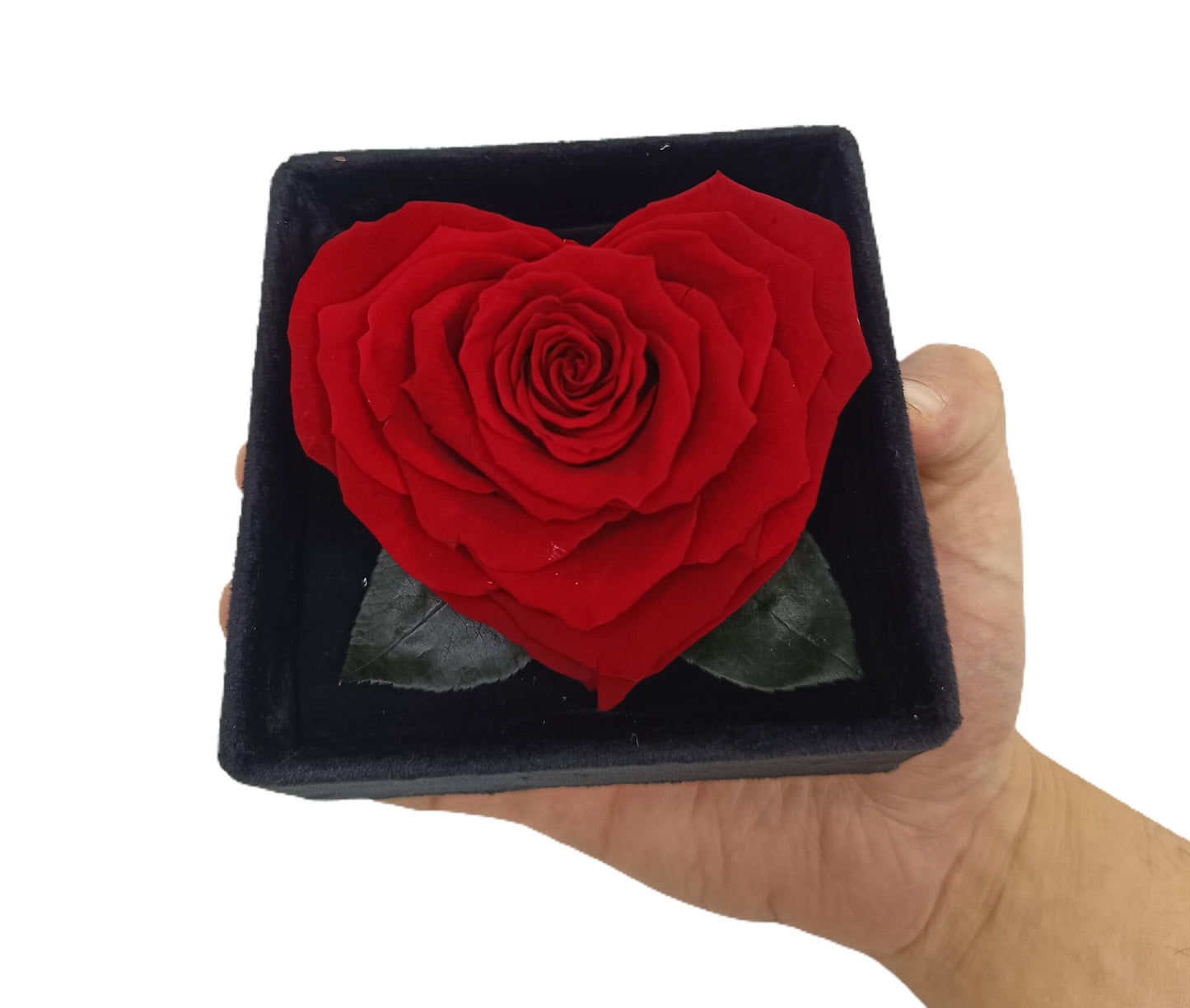 Mundo Eterno Rosa Preservada Corazón Perfumado En Caja_1