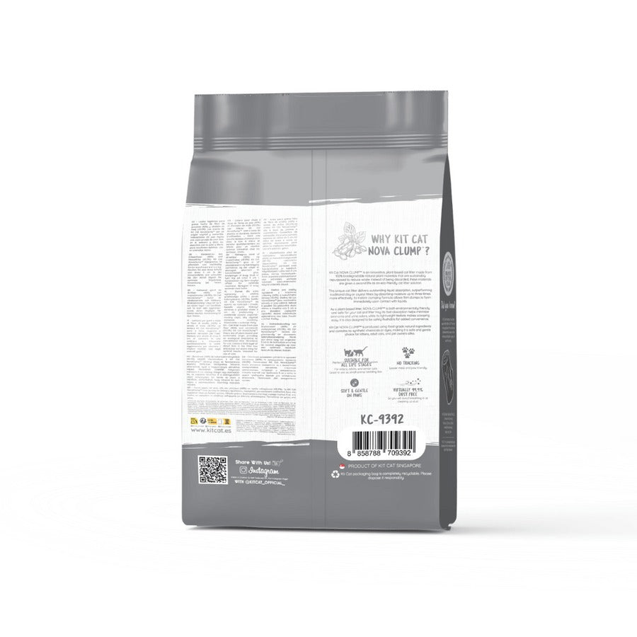 Pack de 6 Kit Cat Arena Eco SoyaClump - Areia para gatos Carvão 7 L