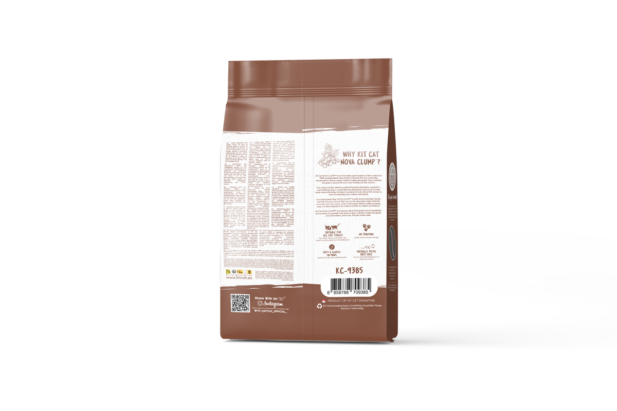 Kit de areia para gatos Eco SoyaClump - Areia para gatos Coffee 7 L