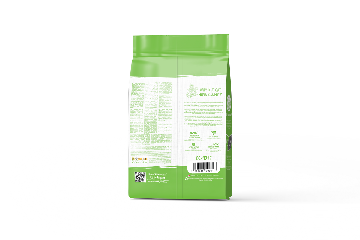 Kit de areia para gatos Eco SoyaClump - Chá verde, 7 L