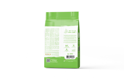 Kit de areia para gatos Eco SoyaClump - Chá verde, 7 L